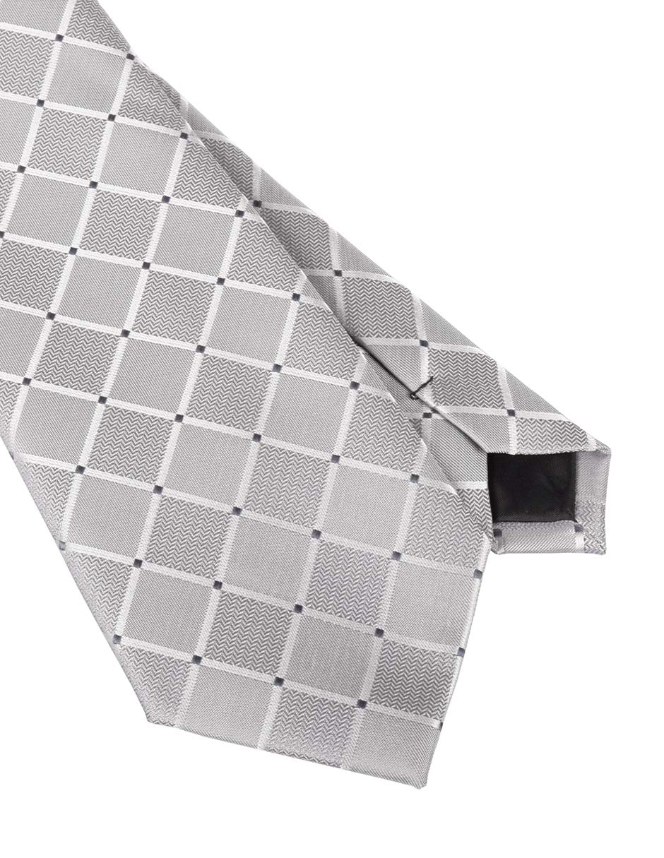Corbata regular estampado a cuadros para hombre 3