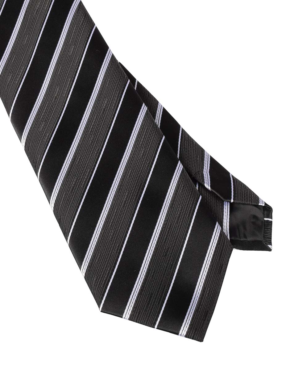 Corbata regular estampado a rayas para hombre 3