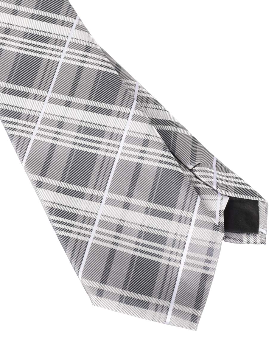 Corbata regular estampado a cuadros para hombre 3