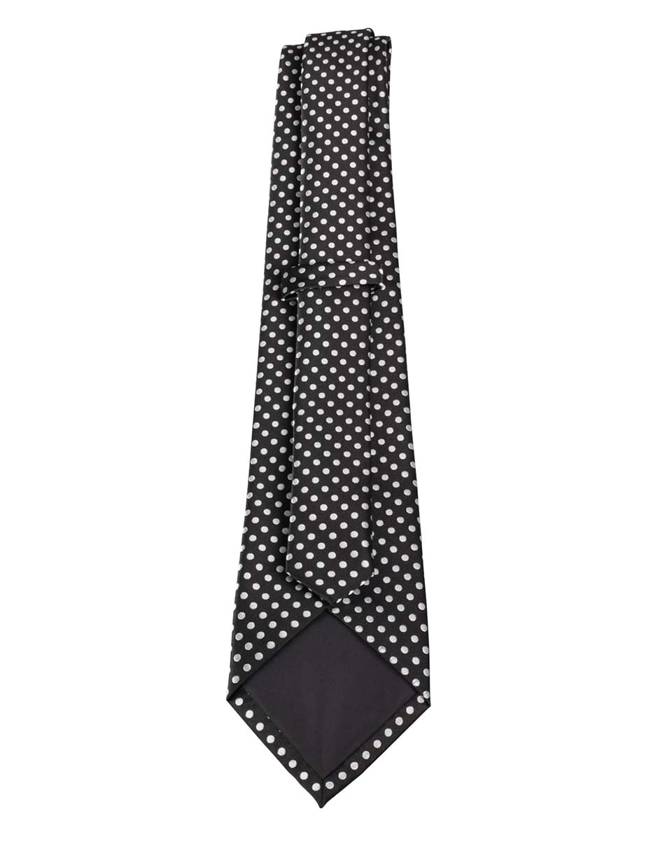 Corbata regular estampado lunares para hombre 2