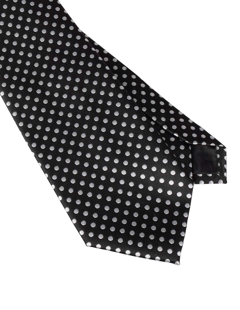 Corbata regular estampado lunares para hombre 3