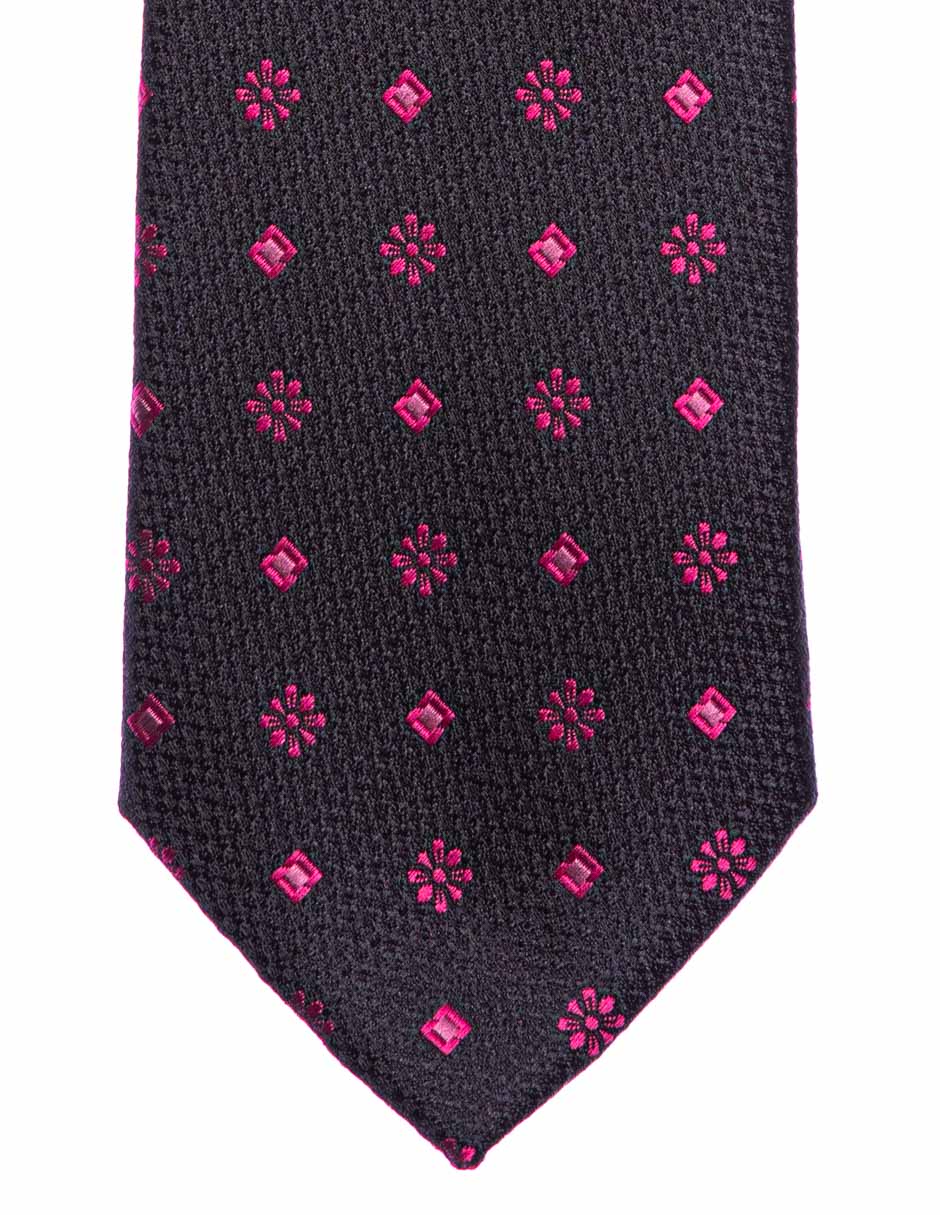 Corbata regular estampado floral para hombre