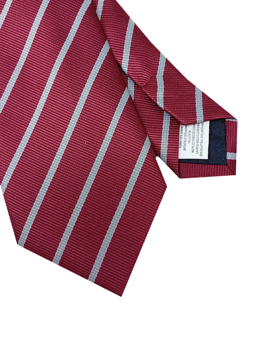 Corbata regular estampada a rayas para hombre 2