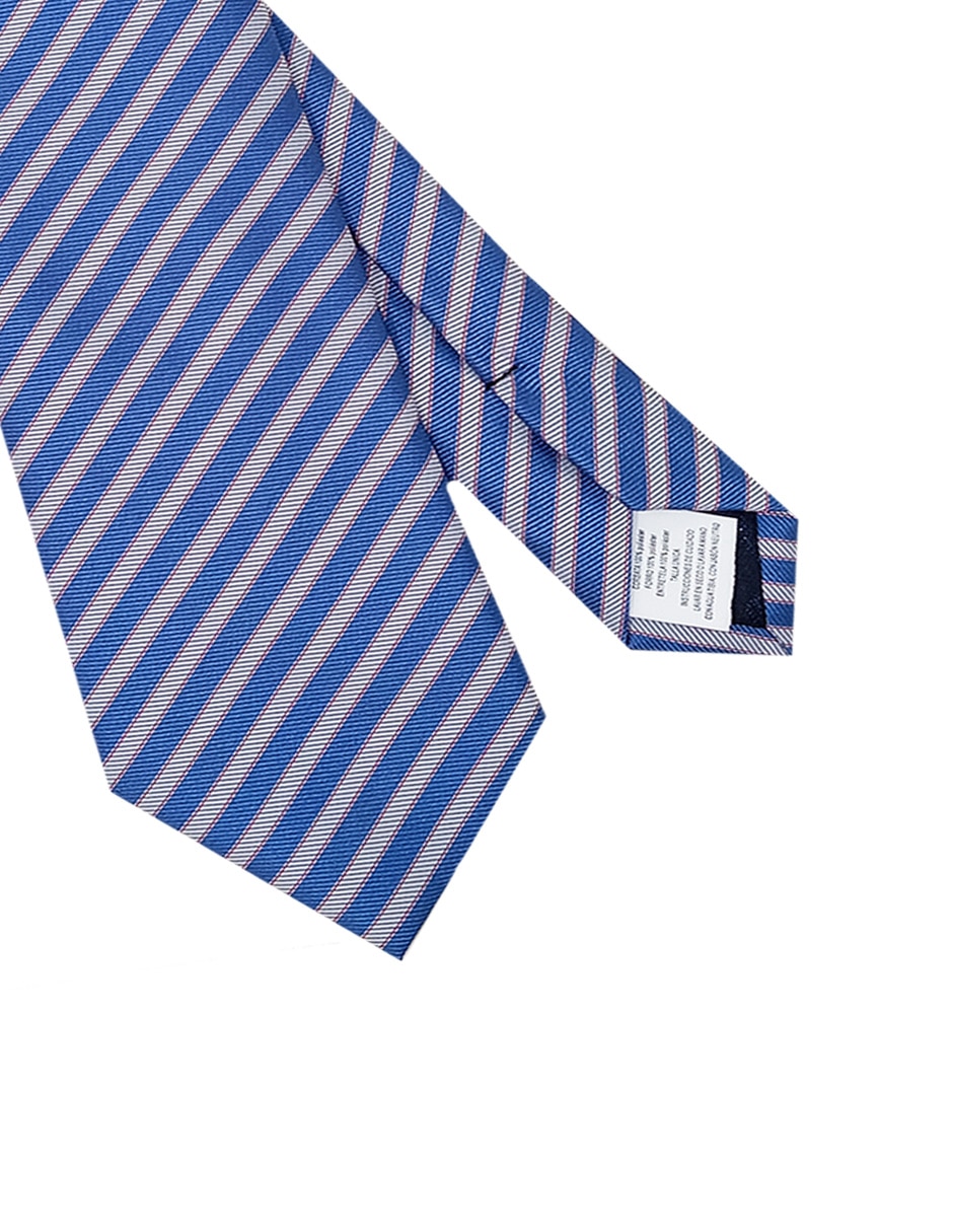 Corbata regular estampado a rayas para hombre 2