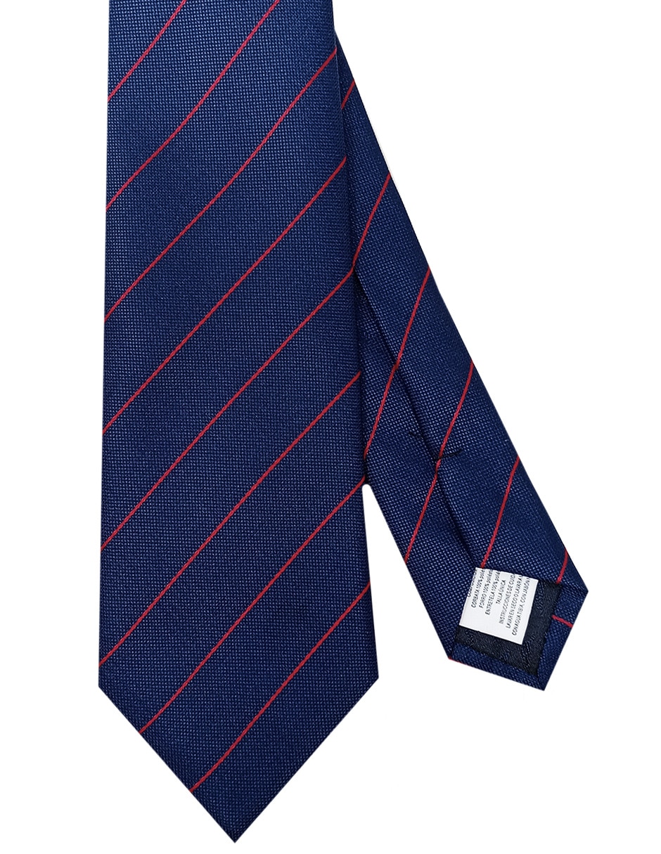 Corbata regular estampado a rayas para hombre