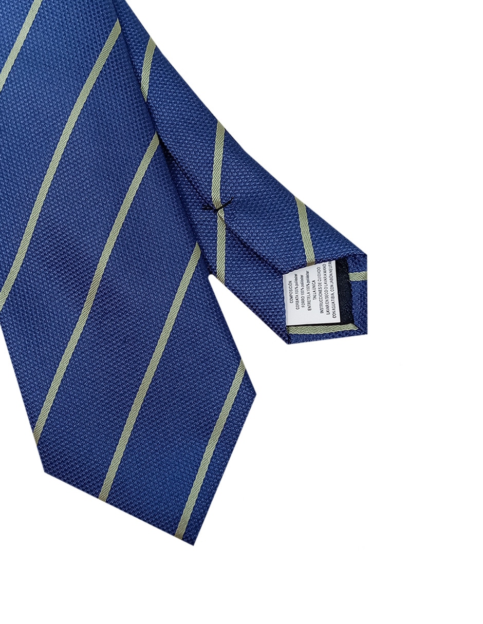 Corbata regular estampado a rayas para hombre 2