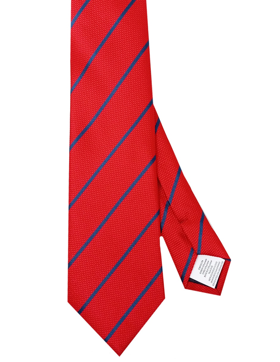 Corbata regular estampado a rayas para hombre