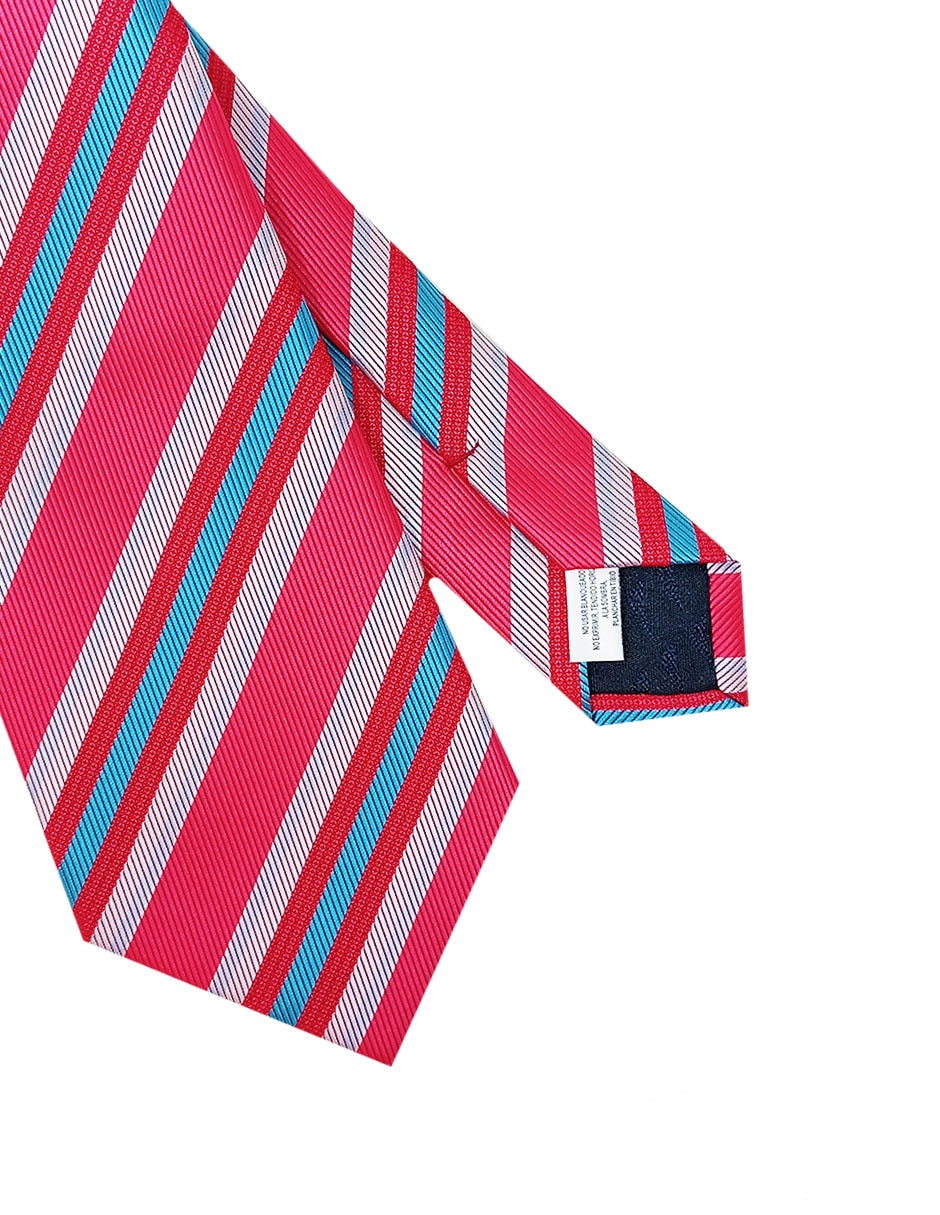 Corbata regular estampado a rayas para hombre 2
