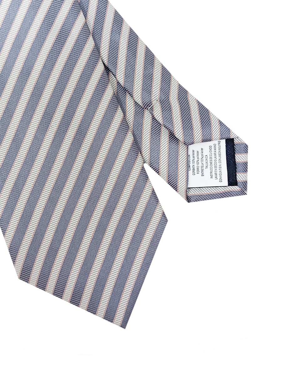 Corbata regular estampado a rayas para hombre 2