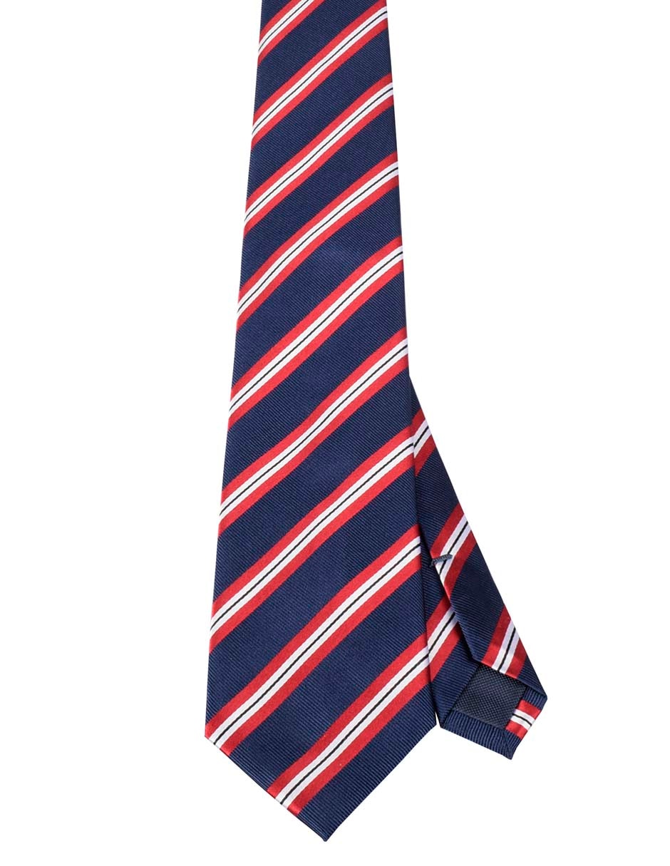 Corbata regular estampado a rayas para hombre