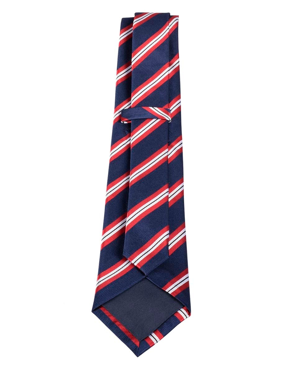 Corbata regular estampado a rayas para hombre 2