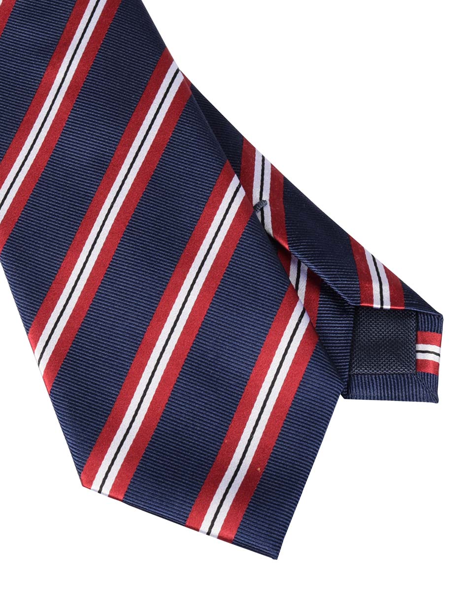 Corbata regular estampado a rayas para hombre 3