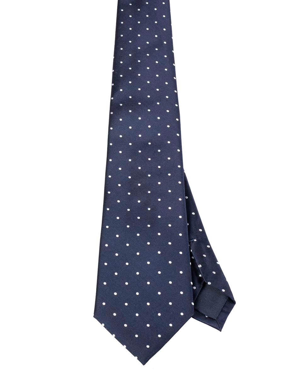 Corbata regular estampado lunares para hombre