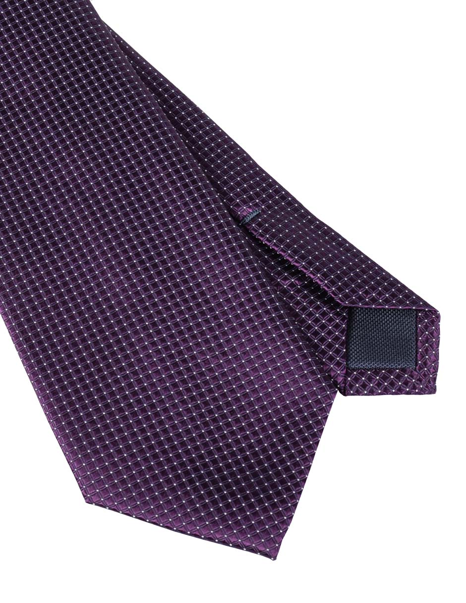 Corbata regular estampado a cuadros para hombre 3