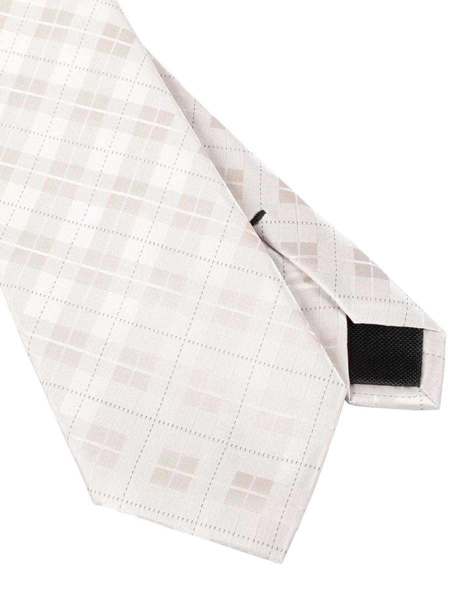 Corbata regular estampado a cuadros para hombre 3