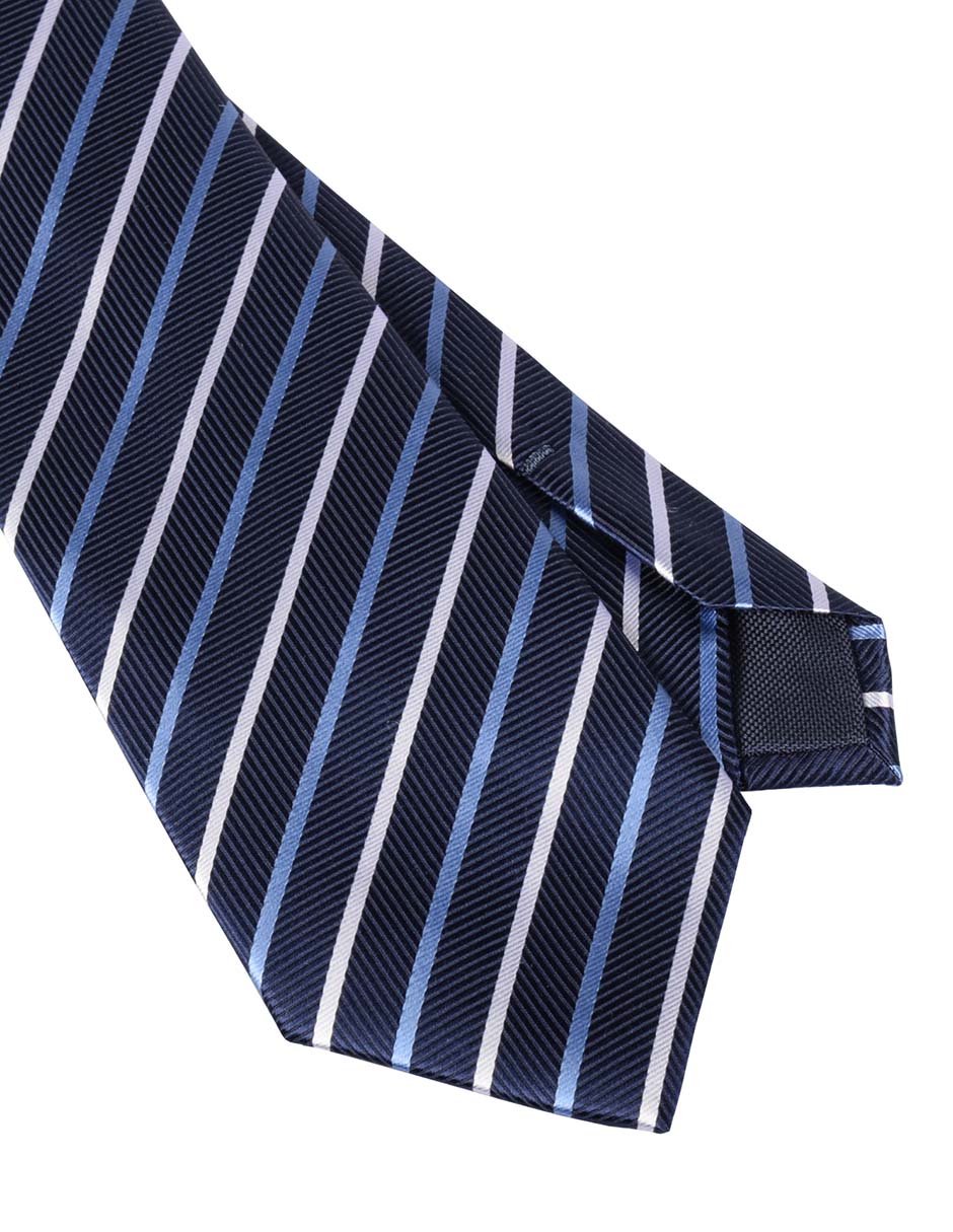 Corbata regular estampado a rayas para hombre 3