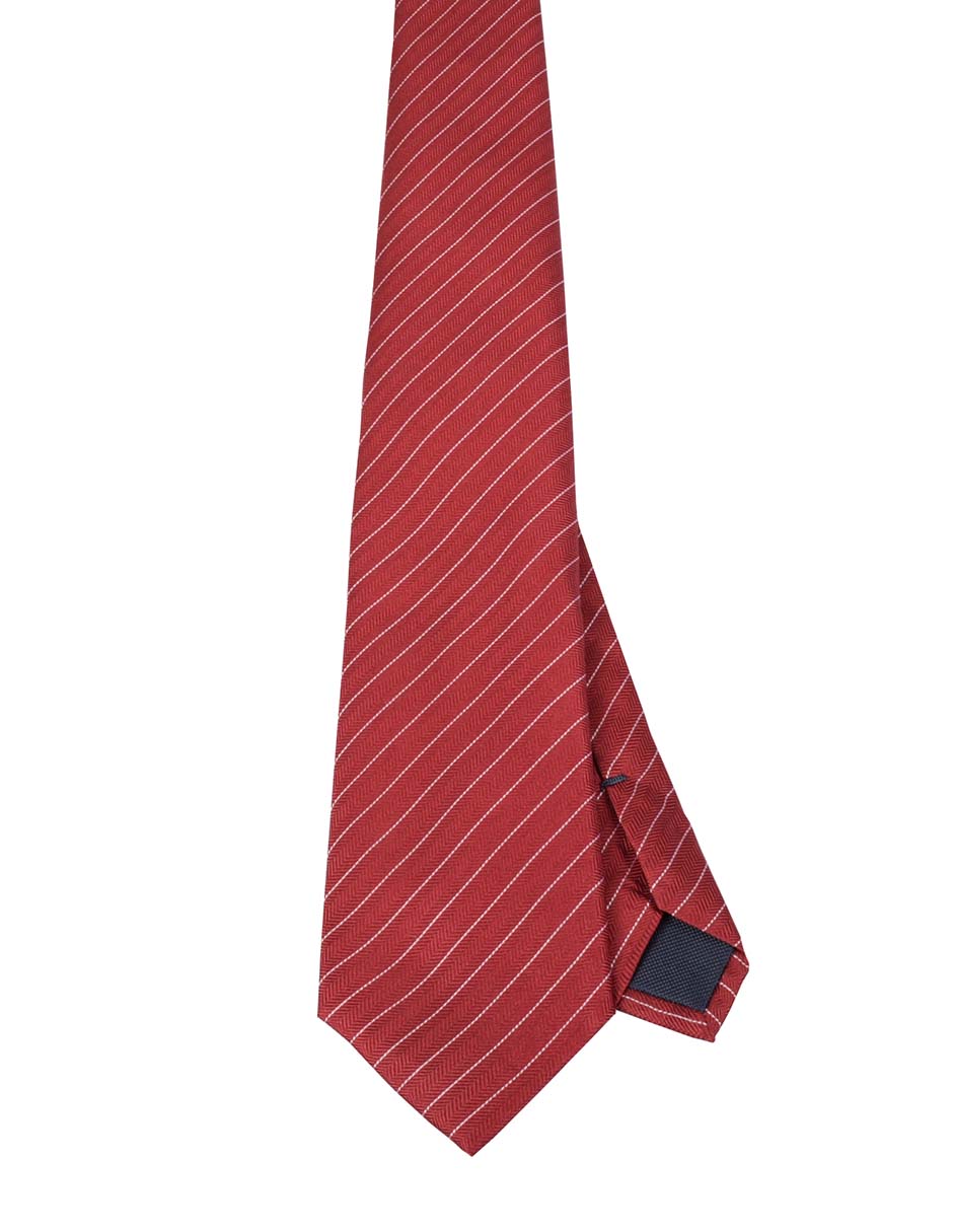 Corbata regular estampado a rayas para hombre