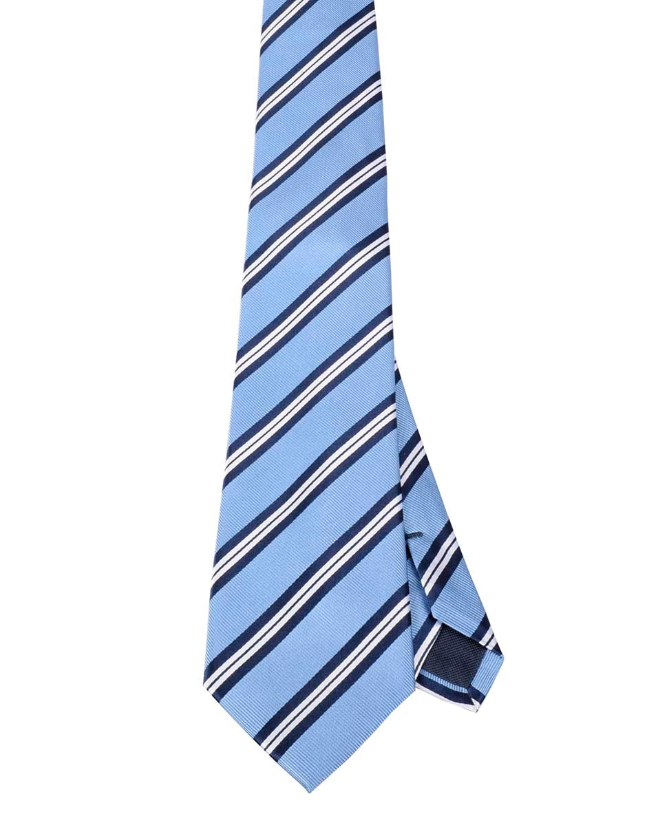 Corbata regular estampado a rayas para hombre