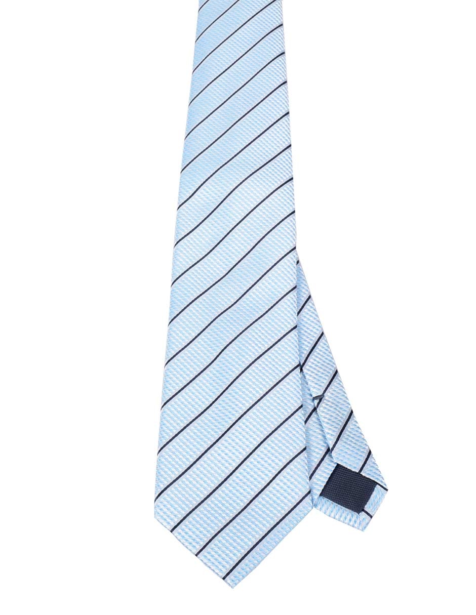 Corbata regular estampado a rayas para hombre