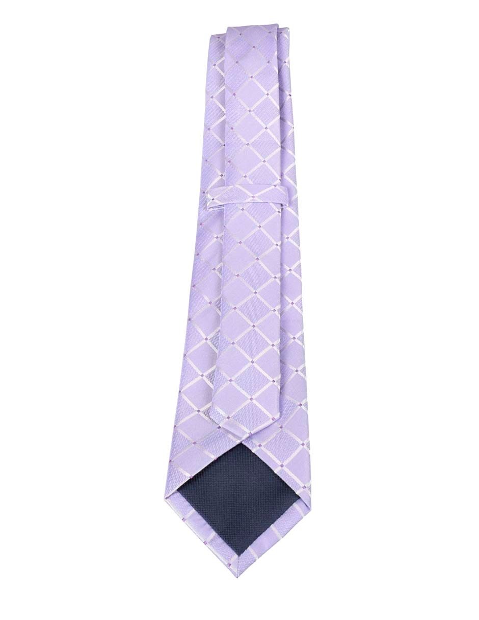 Corbata regular estampado a cuadros para hombre 2