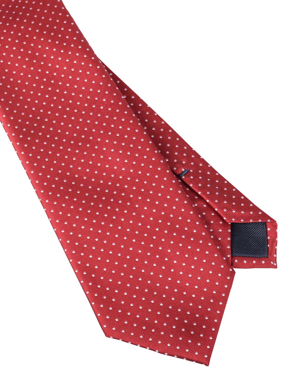 Corbata regular estampado lunares para hombre 3