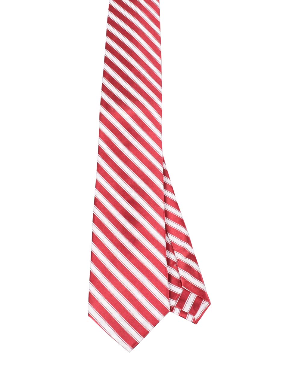 Corbata regular estampado a rayas para hombre