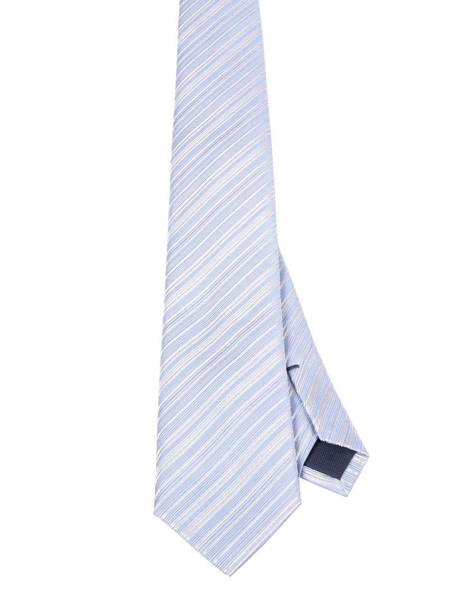 Corbata regular estampada a rayas para hombre