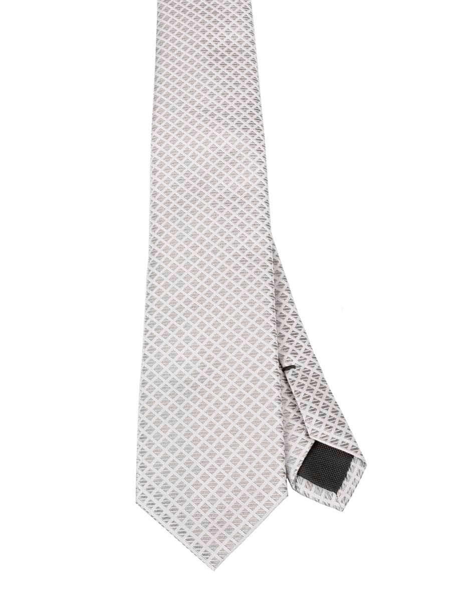 Corbata regular estampada a cuadros para hombre