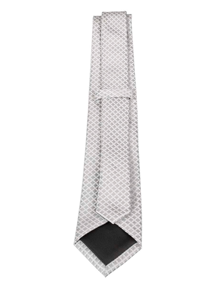 Corbata regular estampada a cuadros para hombre 2