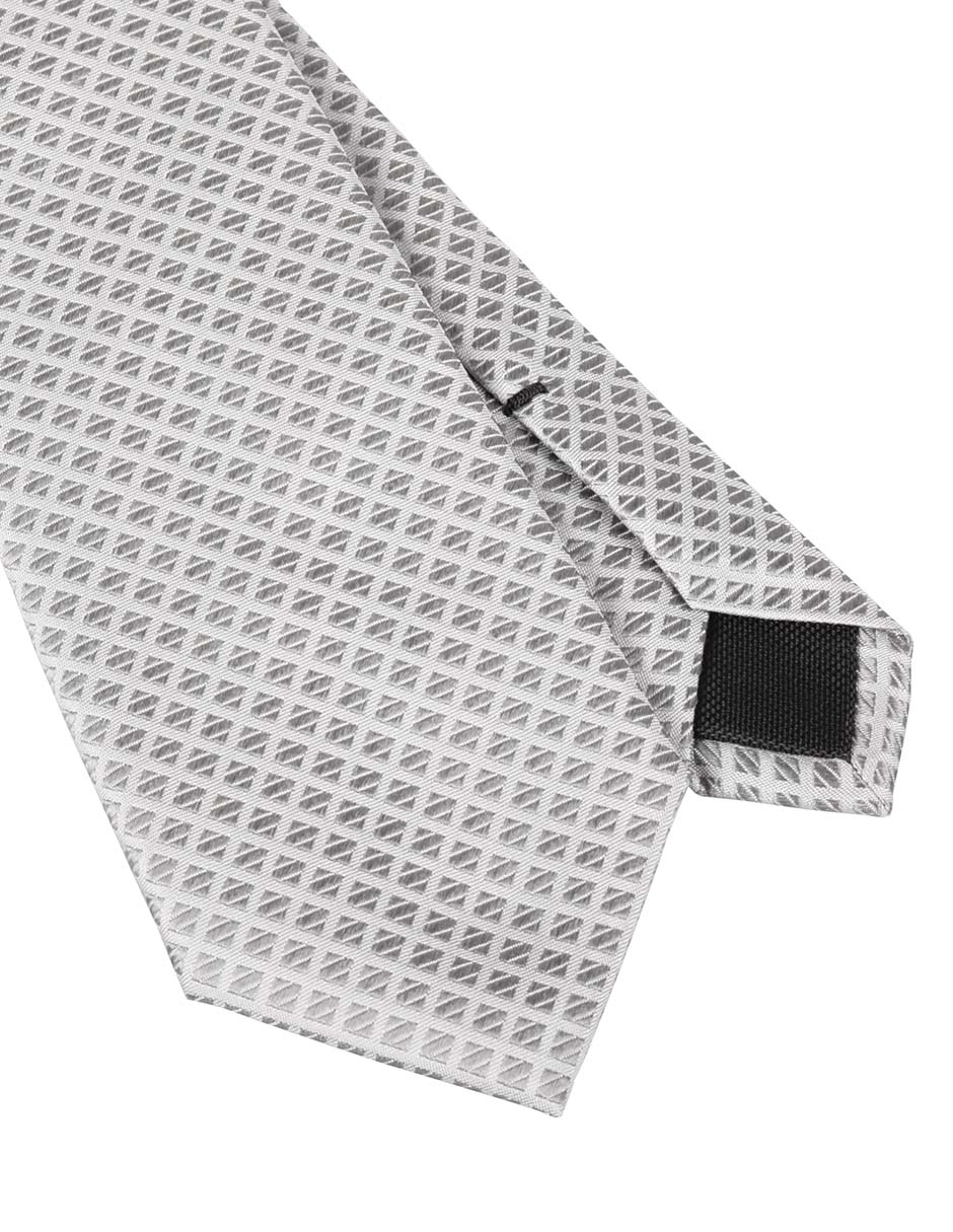 Corbata regular estampada a cuadros para hombre 3