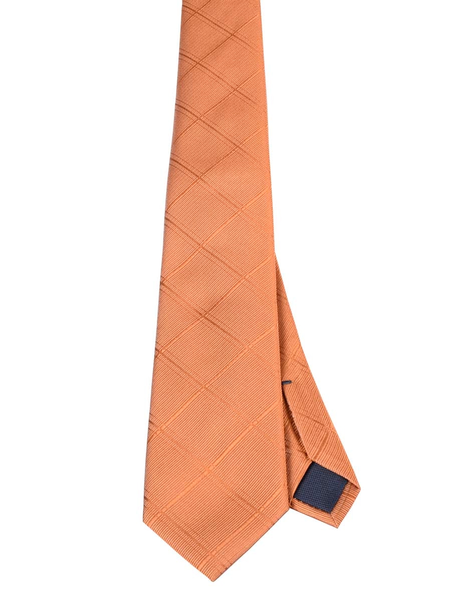 Corbata regular estampada a cuadros para hombre