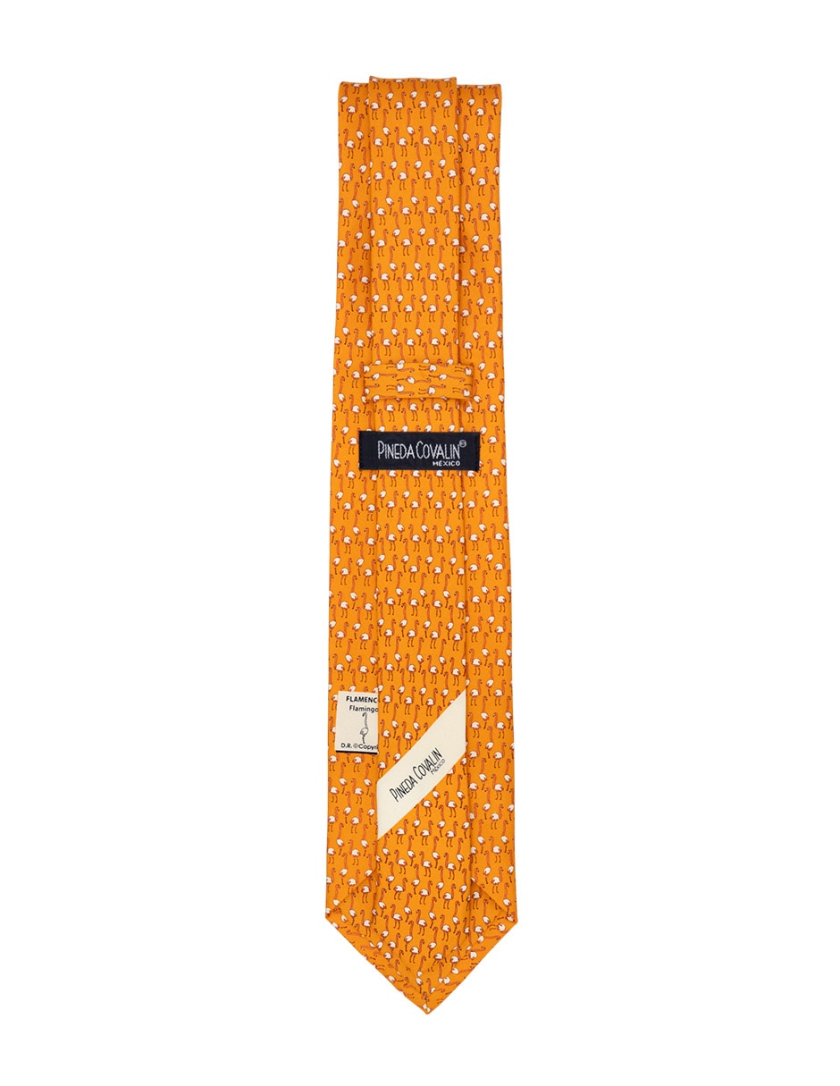Corbata regular de seda estampado gráfico para hombre 3