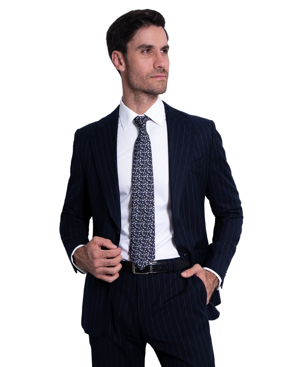 Corbata regular de seda estampado gráfico para hombre 3