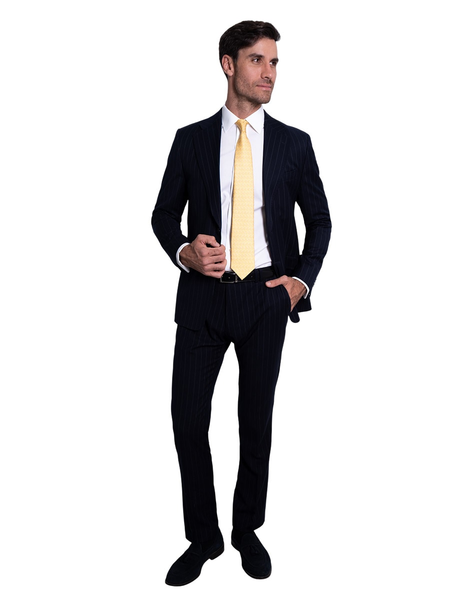 Corbata regular de seda estampado gráfico para hombre 4