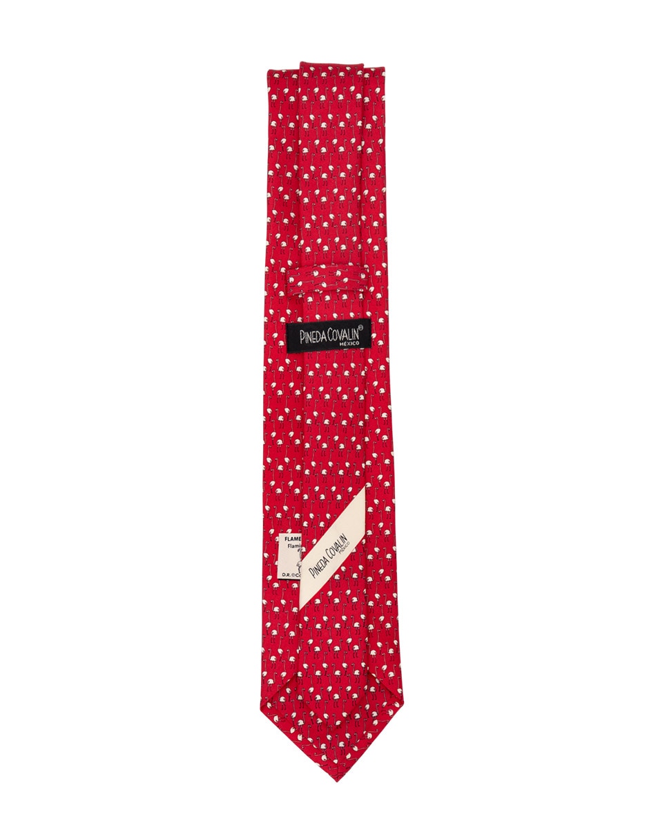 Corbata regular de seda estampado gráfico para hombre 3