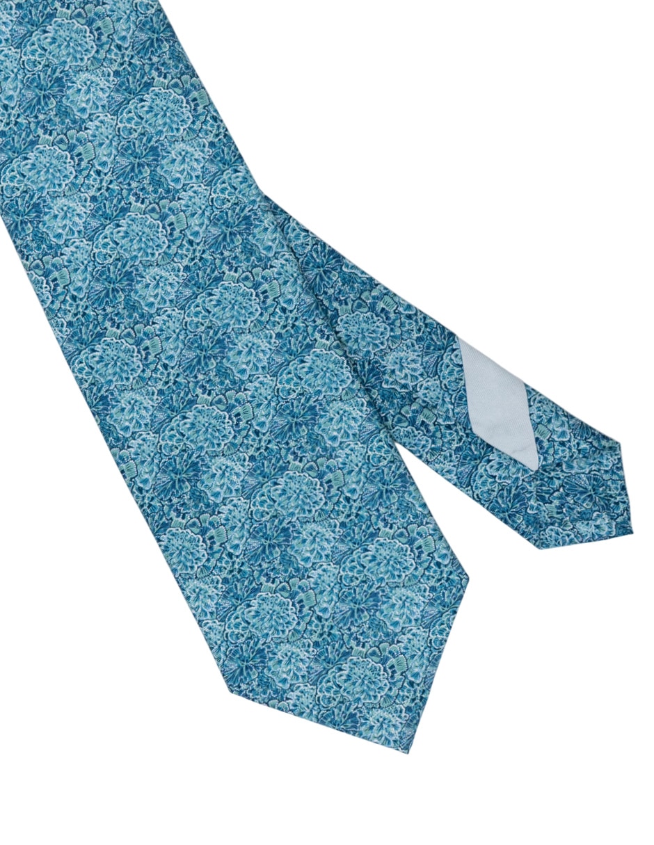 Corbata regular de seda estampada para hombre 2