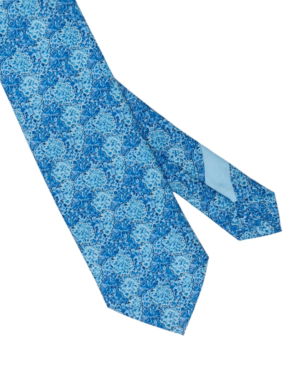 Corbata regular de seda estampada para hombre 2