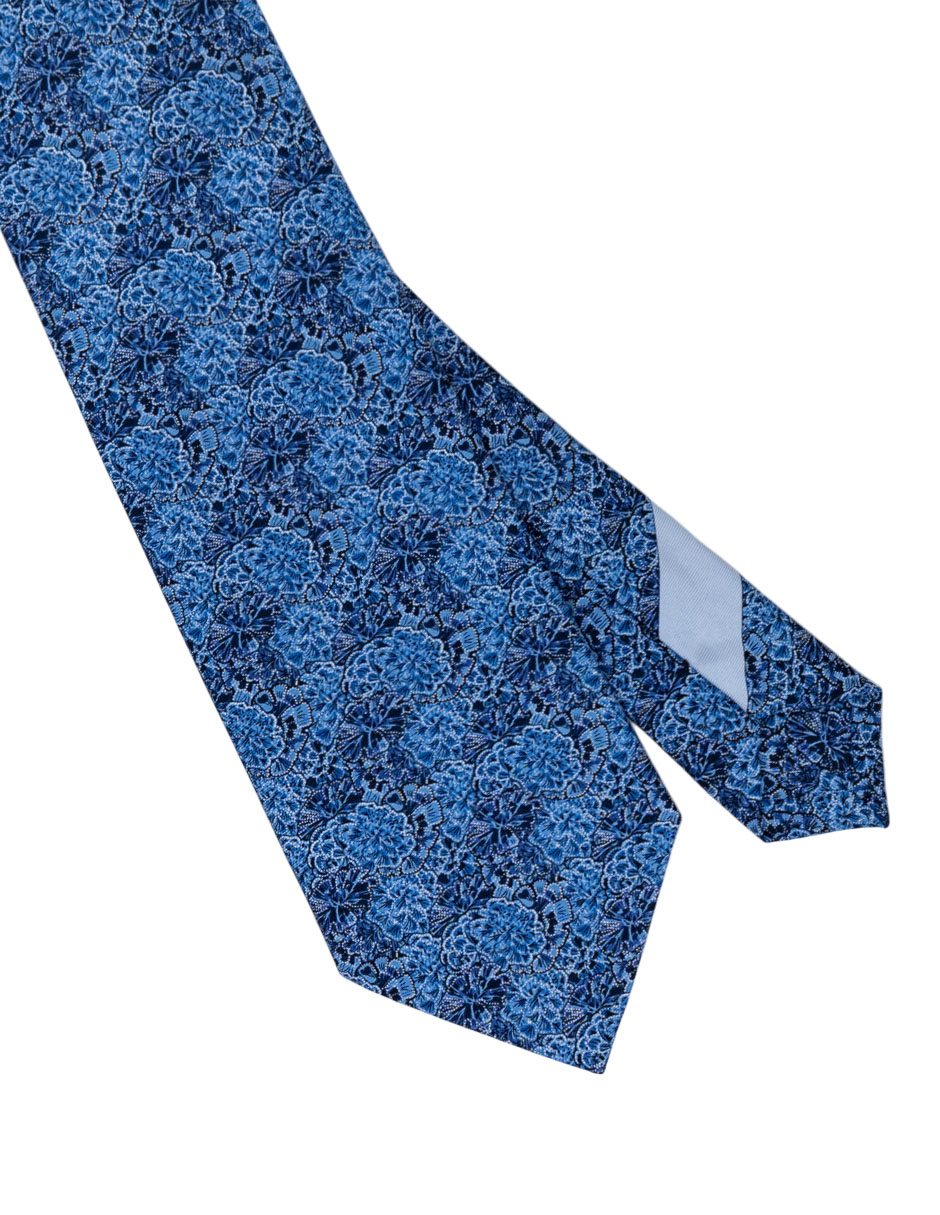 Corbata regular de seda estampada para hombre 2