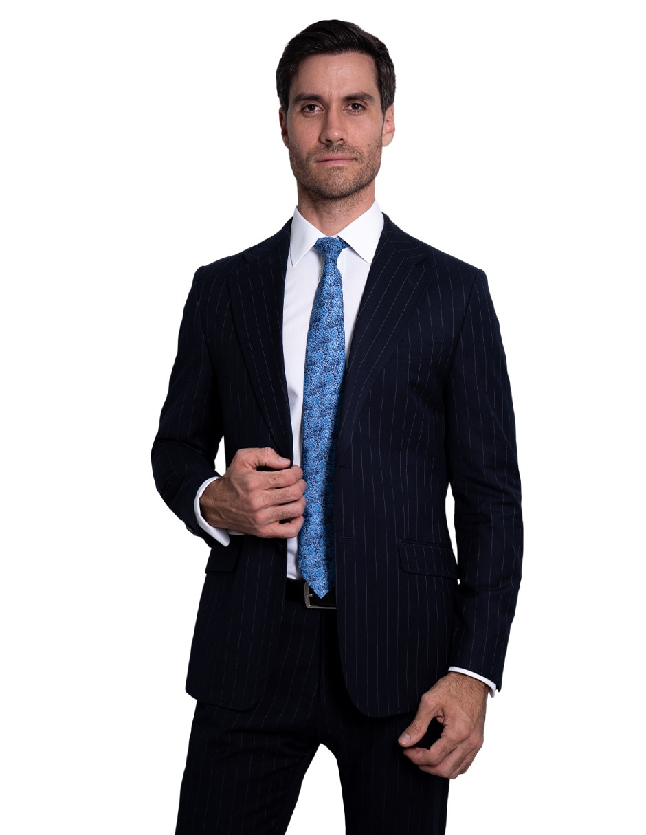 Corbata regular de seda estampada para hombre 4