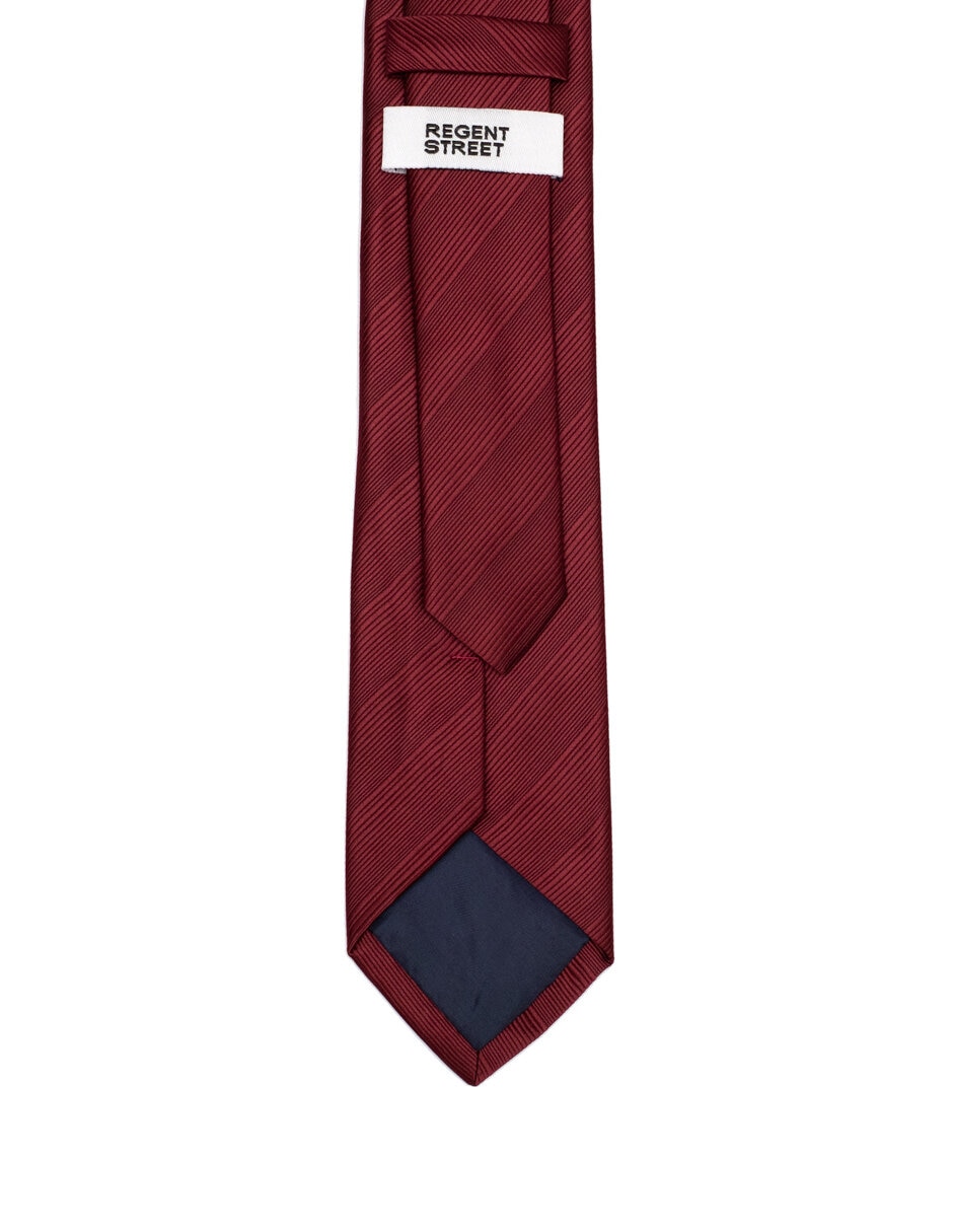 Corbata regular estampado a rayas para hombre 2