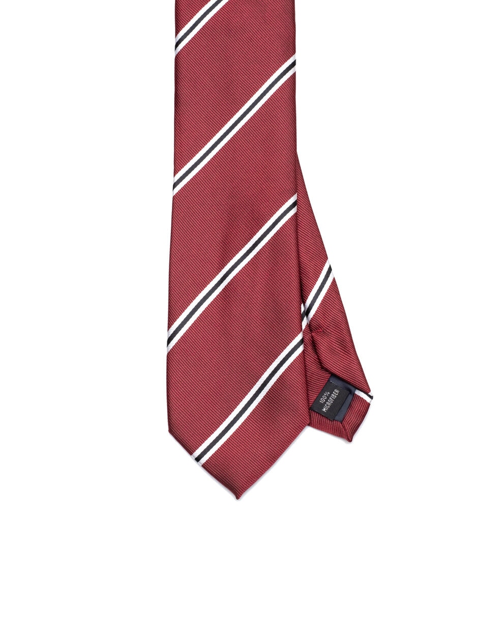 Corbata regular estampado a rayas para hombre