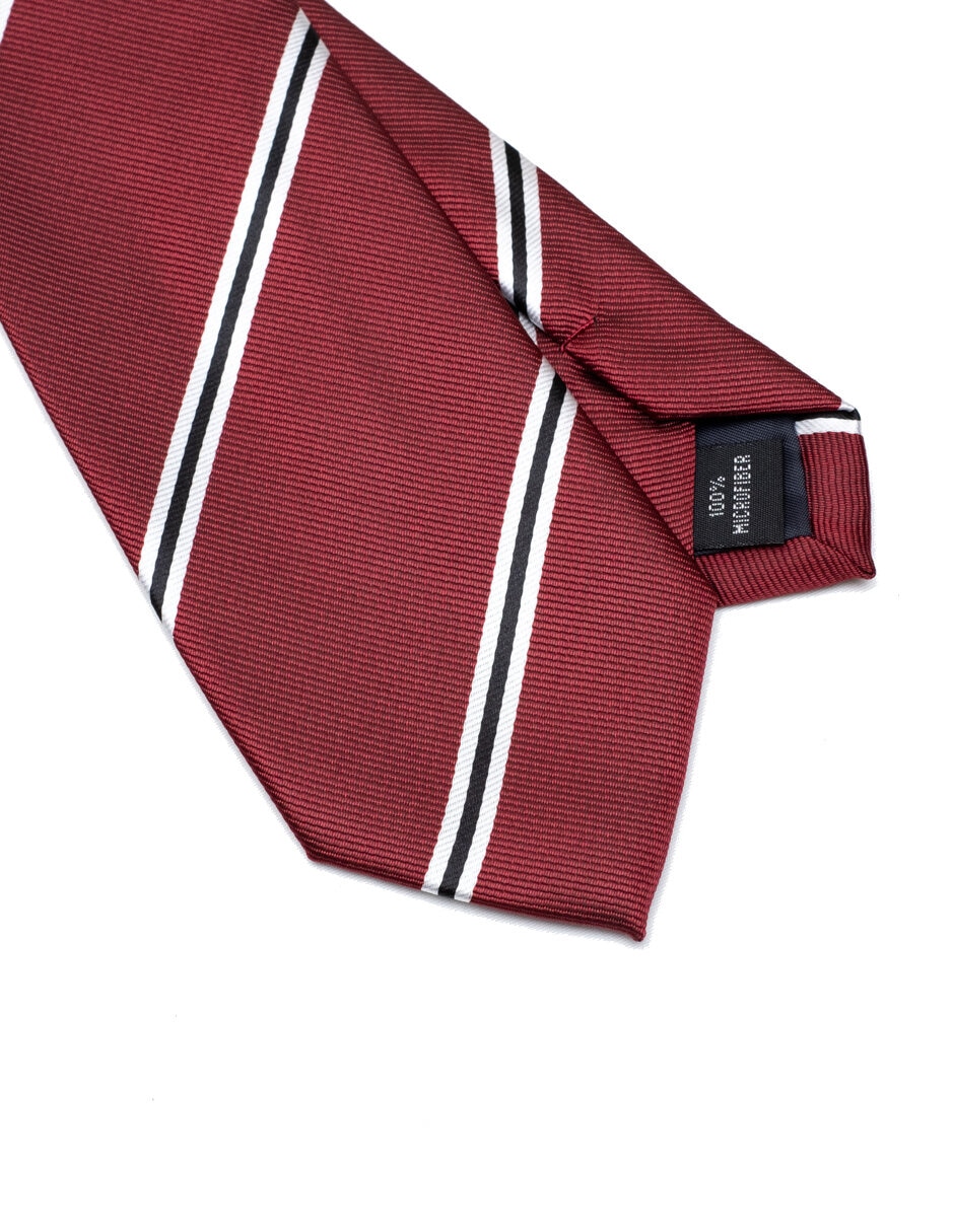 Corbata regular estampado a rayas para hombre 3