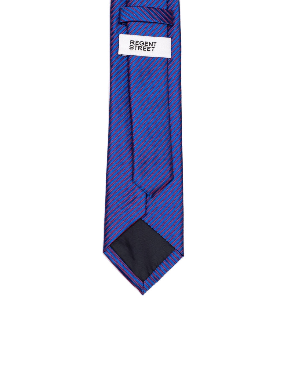 Corbata regular estampado a rayas para hombre 2