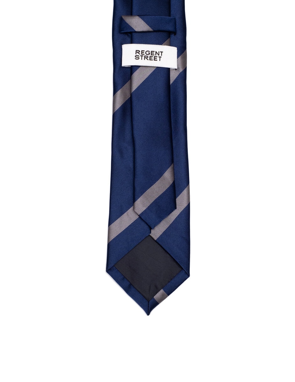 Corbata regular estampado a rayas para hombre 2