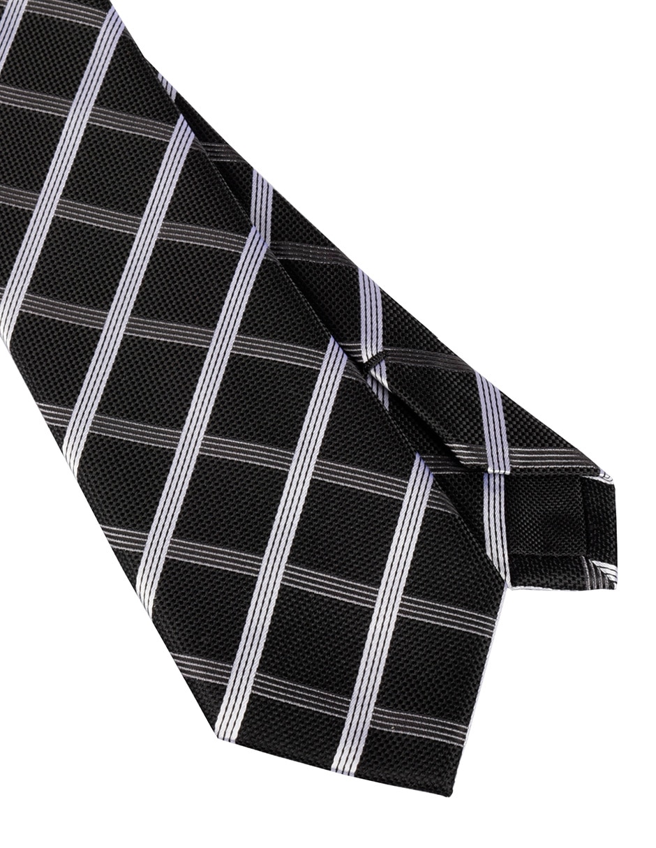 Corbata Regular estampado a cuadros para hombre 3