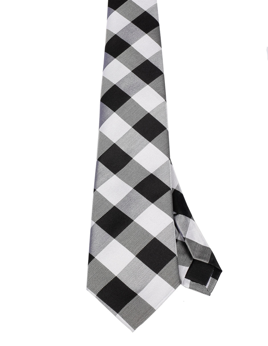 Corbata Regular estampado a cuadros para hombre