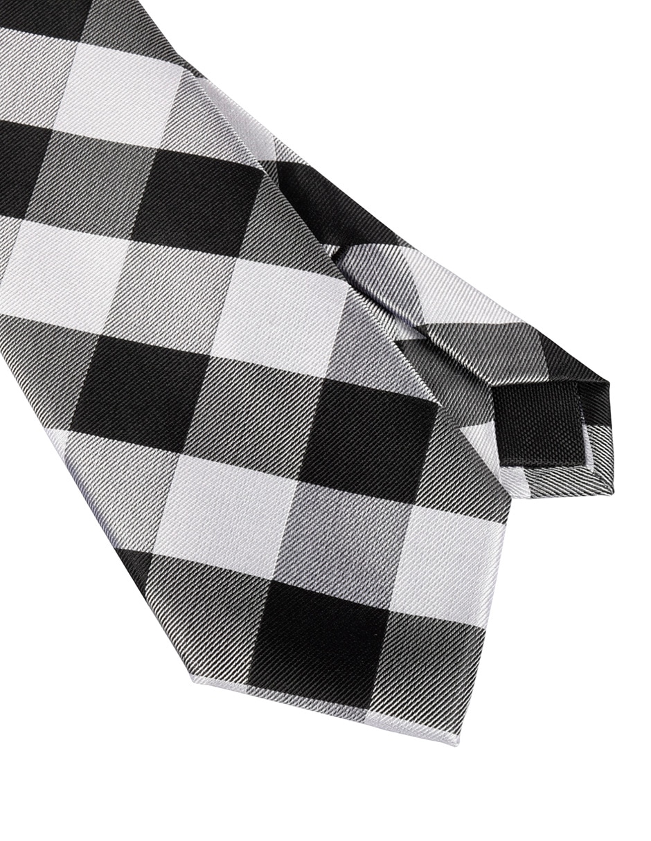 Corbata Regular estampado a cuadros para hombre 3